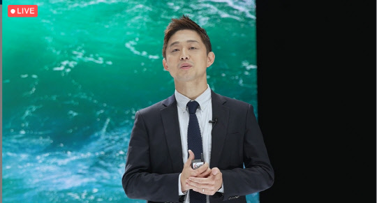 원종화 포어시스 대표가 8일 다쏘시스템 '3D익스피리언스 컨퍼런스 코리아'에서 발표를 하고 있다. 온라인 영상캡처